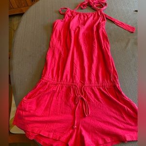 Xpress bright, pink romper, extra small